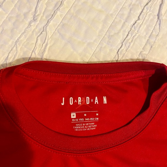 Jordan Red Short Sleeve Tee with Graphic Number 23 - Picture 2 of 5
